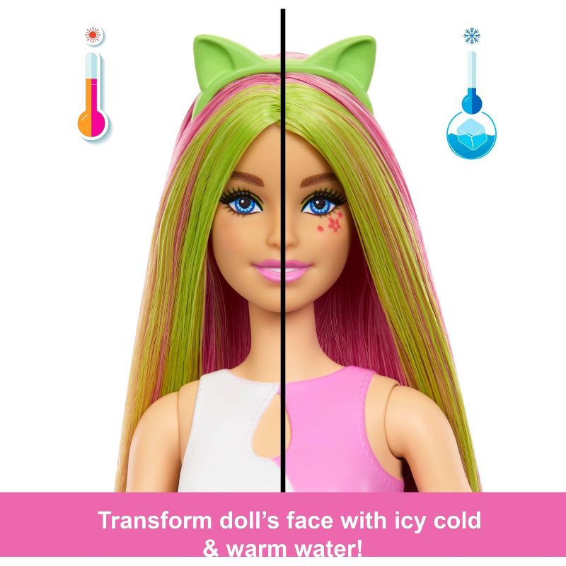Barbie Pop Reveal Shakes Series 12" Doll and Accessories Set, Scented Cute Kitten Fashion Doll