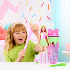 Barbie Pop Reveal Shakes Series 12" Doll and Accessories Set, Scented Cute Kitten Fashion Doll